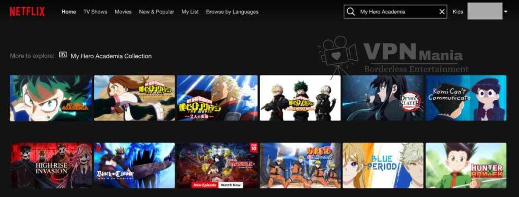 How to Watch My Hero Academia on Netflix?