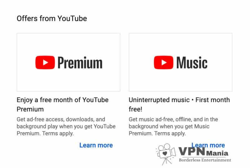 Select YouTube premium