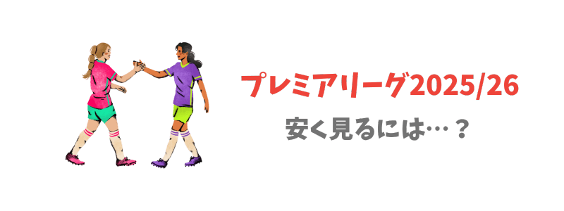 【値段比較】プレミアリーグを最安値で見るには…？