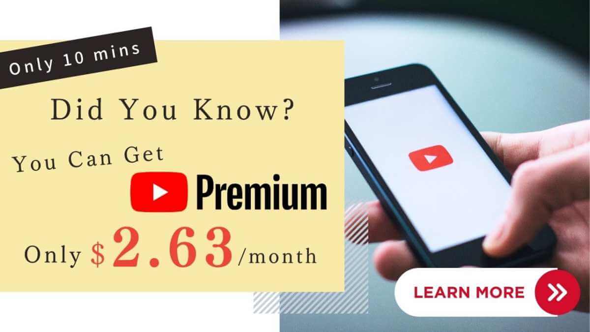 How to get youtube premium via ukraine with the cheapest price